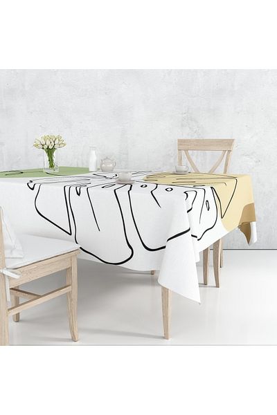 ALBANHOME Alban Home Modern Themed Digital Printing Tablecloth ALHO_TBLC-17