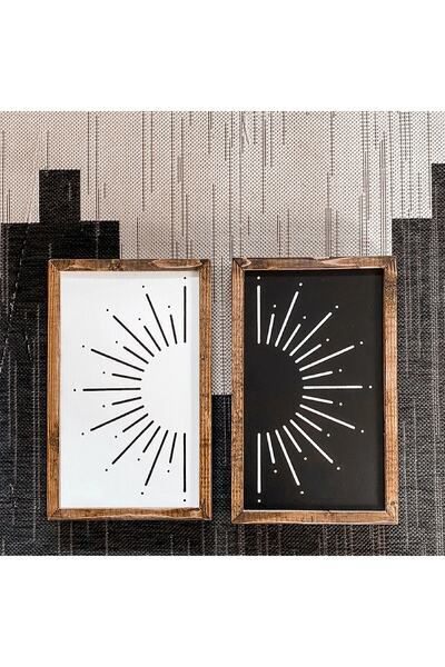 Tooall Boho Wooden Wall Art - Sun and Boho Wall Decorations