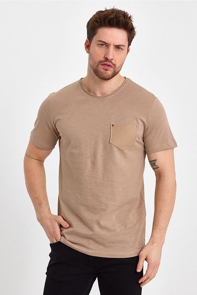 UOMOPARK Μπλουζάκι 2000 Ultra Fashion Flame με τσέπες και λεπτομέρεια κρανίου τσέπης