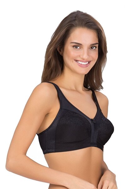 Kom Дамски черен сутиен с поддръжка Barbara