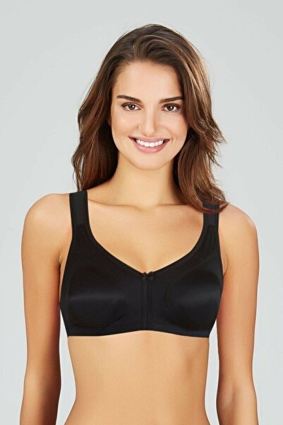 Kom Women's Black Non-Wireless Compressor Bra