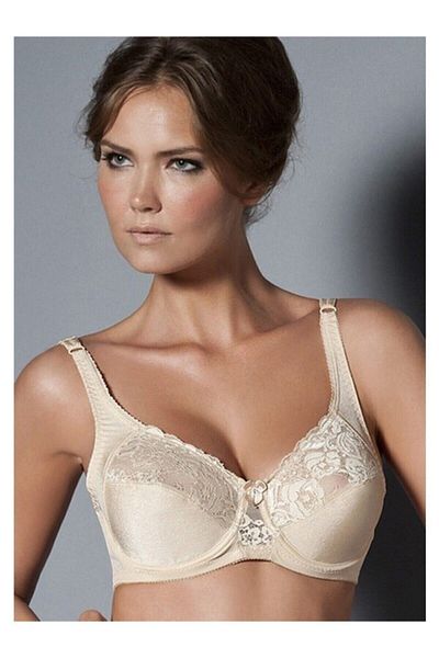 Kom Rosenna Γυναικείο Underwire Half Lace Άνετο λουράκι Gathering σουτιέν