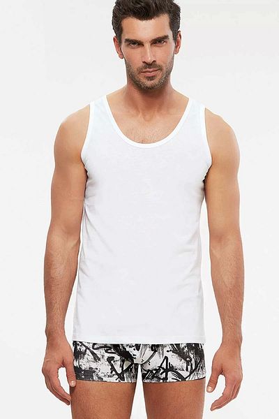 Kom Henry Strap 2 Pack Basic Men's Undershirt (3 Pack)