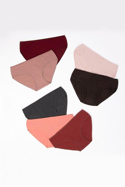 Dominant Chiloți multicolori din bumbac Lycra pentru femei, pachet de 7 57000-231