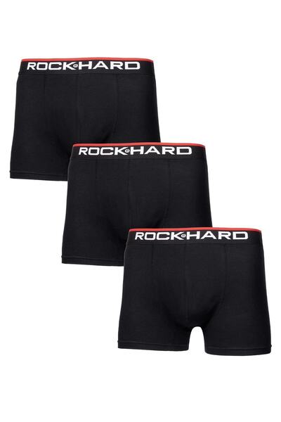 rockhard Ανδρικό Black Boxer Modal 3 Pack