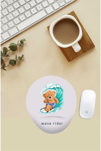 HobiShop Mouse Pad με μοτίβο Teddy με στήριγμα καρπού