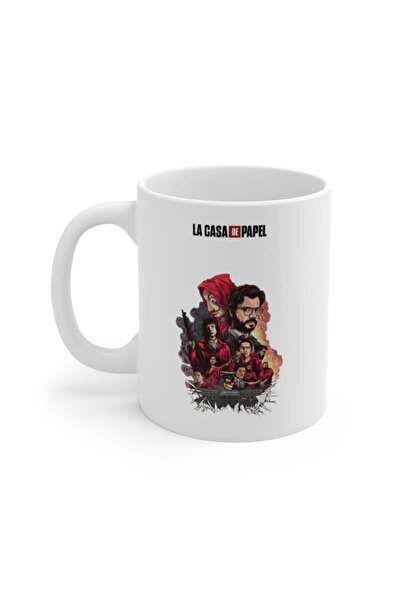 HobiShop كوب مطبوع فني من سلسلة La Casa De Papel التلفزيونية