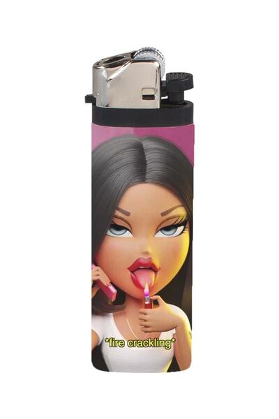 HobiShop Çakmak Bratz Fire Full Baskılı Gazlı Çakmak