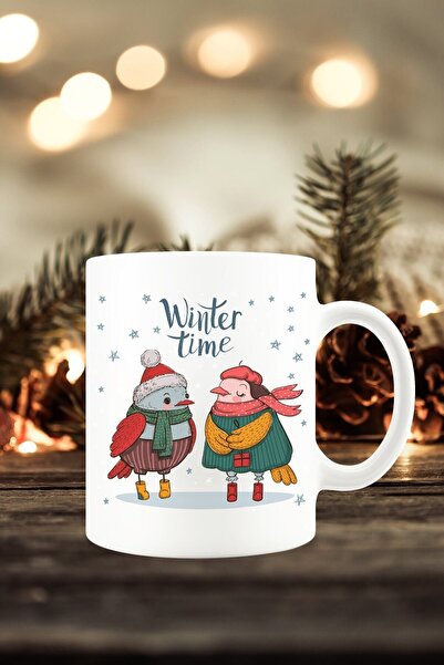 HobiShop Christmas New Year Concept Christmas Winter Printed Mug