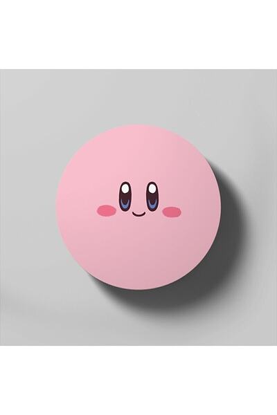 HobiShop Kirby Face Nintendo Blushing Smile Bardak Altlığı