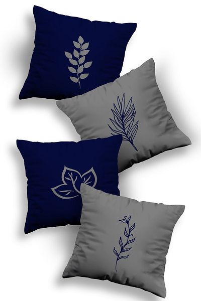 Skhome Husă de pernă decorativă premium din 4 piese cu design special imprimat pe două fețe (kom322)