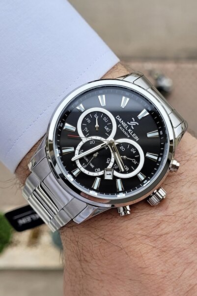 Daniel Klein Kadranı Siyah Kordonu Metalik Renk Fonksiyonlu 2 Yıl Garantili E...