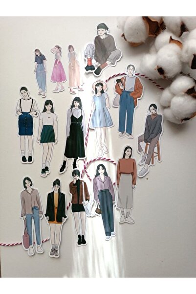 EyER Shoping Set de autocolante pentru fete, fete mari și mici