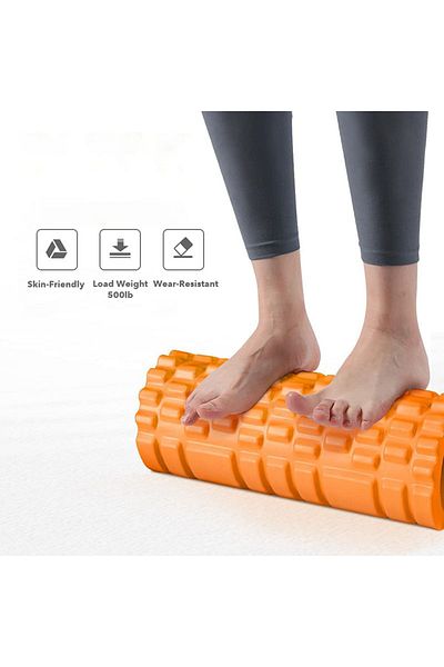 MultiFlexPro أسطوانة تدليك بيلاتيس متوسطة الصلابة فاخرة عالية الكثافة - رغوة رغوية