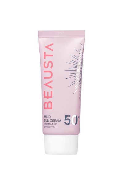 BEAUSTA Blemished and Oily Skin Tone Equalizing Mild Sun Pink Tone-Up Sun Cream Spf50 /Pa 50 ml