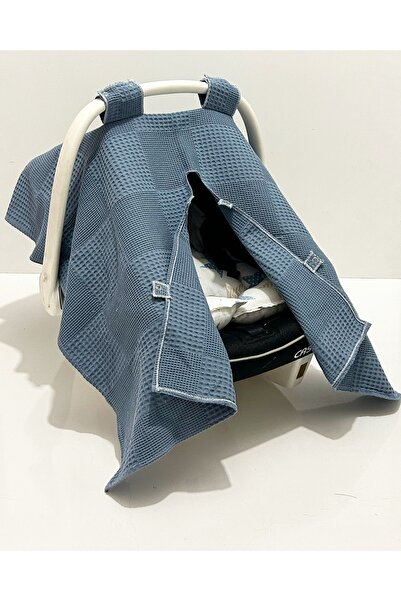 Babycitytr BABYCİTY %100 PAMUK ÇOK AMAÇLI PETEK PİKE PUSET ÖRTÜSÜ & MİNDERİ