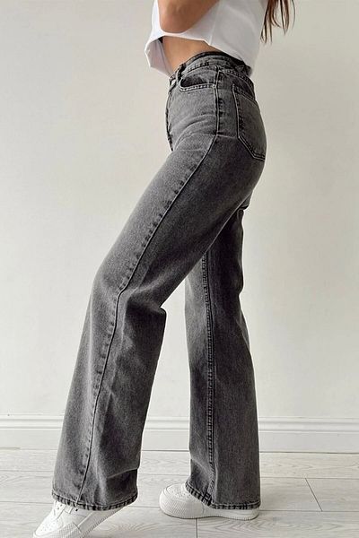 Livik Olivia Wide Leg Wide Cut Jeans, Lycra Wide Leg Jeans