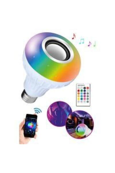 WINNBOSS Nanopro -1156 Rgb Bluetooth Hoparlör Led Ampul Müzik Çalma Uzaktan Kumanda