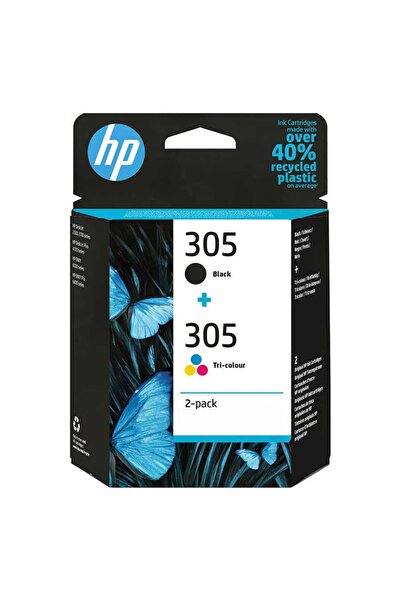 HP HPZR HP 305 6ZD17AE Siyah Renkli İkili Paket Kartuş