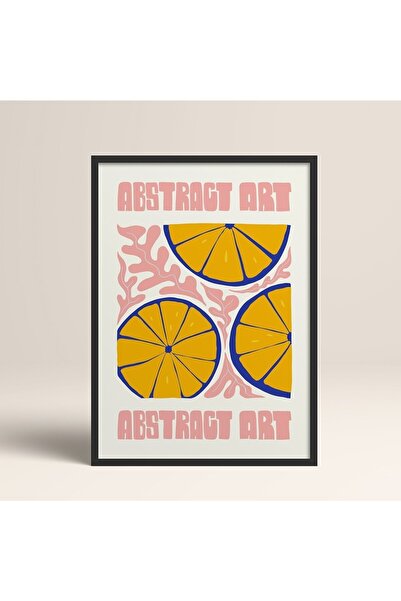 HOMEPACK Black Wooden Framed Painting Framed Poster Artistic Modern Wall Deco...