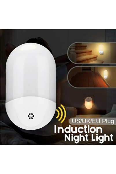 citylifo Otomatik LED Gece Işıkları Duvar Fişi Işık Sensörü Çocuklar İçin Sıc...