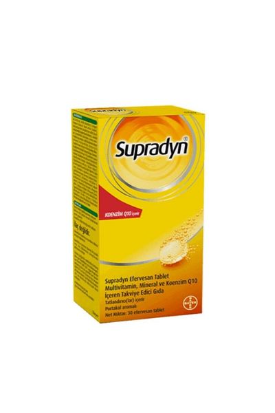Supradyn 30 Effervescent Tablets - Containing Vitamins, Minerals and Coenzyme Q10