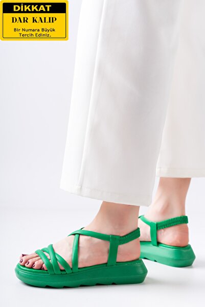 LETAO Women's Massage Ultra Comfortable Thick Sole Elastic Puff Sandals