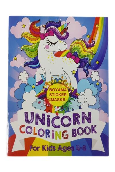 Unicorn 3-in-1 Activity Book Coloring Book + Mask + Sticker