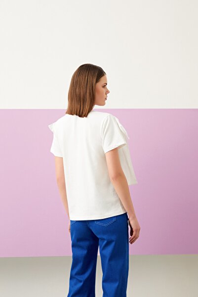 Jus De Pommes ECRU BLONDE SHORT SLEEVE BLUZ