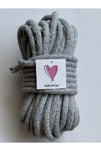 Makromİps EN UCUZ MAKROME İP (10 metre) DİKİLEBİLİR DOKUMA TRESS PAMUK KORDON HALAT JÜT SEPET SUPLA KAYTAN İPİ