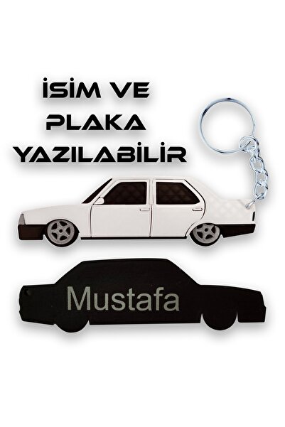 BİRRDESİGN سلسلة مفاتيح موديل دوغان شاهين باللون الأحمر توفاش - سيارة