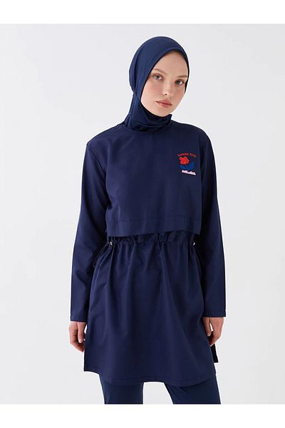 LC Waikiki Σετ γυναικείο μαγιό χιτζάμπ με στάμπα Crew Neck