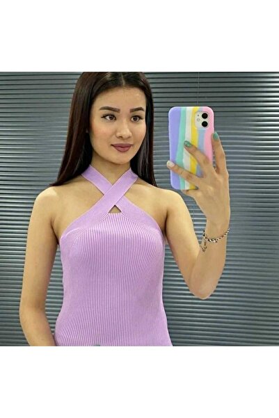 anne moda ankara Перехресні бретелі, трикотаж 1-го сорту, 50% бавовна, 50% акрил, кроп