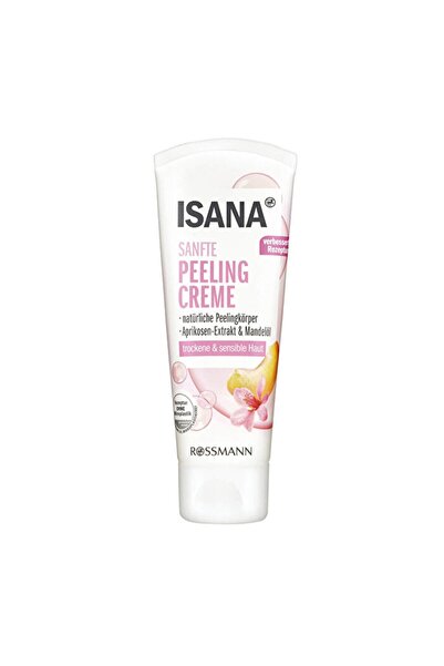 ISANA Peeling Kremi - Kayısı Özlü ve Badem Yağı içerikli Kuru ve Hassas Ciltl...