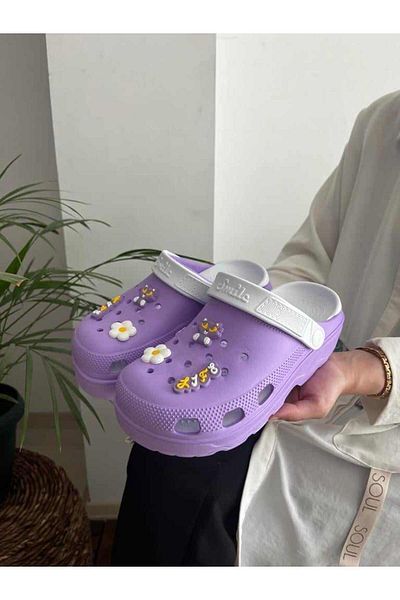 Behtah Kundura Full Orthopedic Padding Heel Removable Insole Nurse Doctor Beach Slippers Cross All Ornaments Gifted