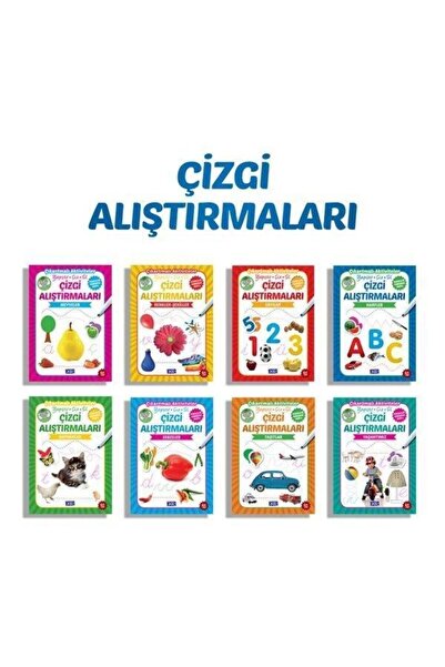 Parıltı Yayınları مجموعة تمارين الخط مجموعة من 8 كتب