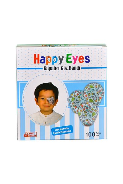 Rotantix Children's Eye Covering Patch 100 Pieces Box Eye Pad Different Patterns + 5 Pirate Eye Patches