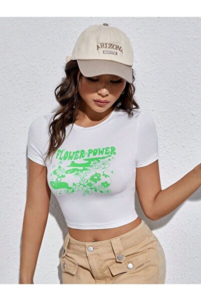 Jose Clothing ΓΥΝΑΙΚΕΙΟ ΛΕΥΚΟ ΕΚΠΤΩΜΕΝΟ ΣΩΜΑ ΚΟΝΤΟΜΑΝΙΚΙ CROP TOP