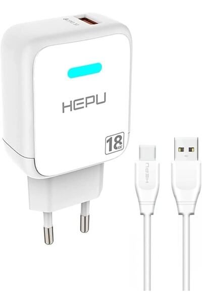 HEPU 3.0 Qualcomm 18w Hızlı Şarj Aleti Type-c Kablo Adaptör Set Samsung Huawei Xiaomi Uyumlu