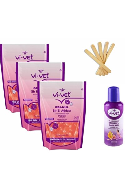 Genel Markalar Pudralı Ağda Boncuk Seti 3x250ml, Hassas ve Güzel Sonuçlar İçi...