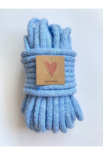 Makromİps Șnur de macrame (10 metri) COȘ DE GEANT SUPLA RUNNER MAT PENTRU CUUT BUMBAC Șnur HOBBY MULTI UTILIZARE