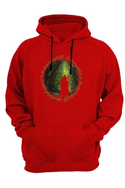 WİDİ Світшот з принтом Widi, червоний