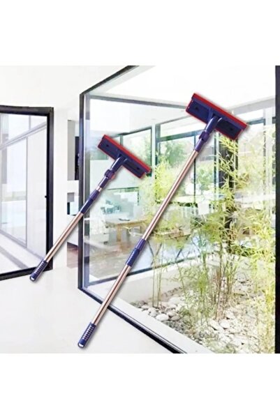 Karçiçeği Home Teleskopik Mikrofiber Çift Taraflı Cam Silme Aparatı Paspaslı ...