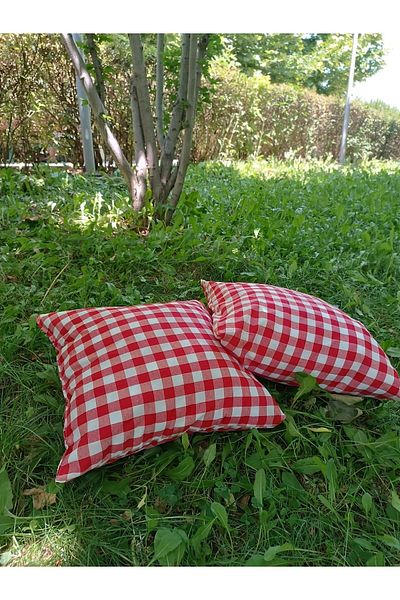 Ayşemce Gingham Tablecloth, 2-pack; Picnic Set.