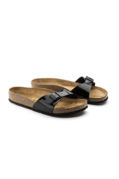 Birkenstock Birko-Flor / Schwarz Lack Unisex Slippers 1BRKW2011010