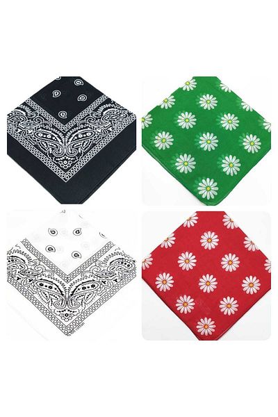 Fular Marketi Ethnic Patterned Cotton Bandana Set
