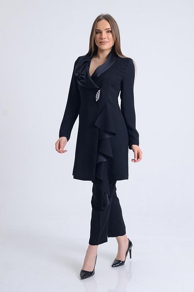 SpringStore Black Pants Double Suit