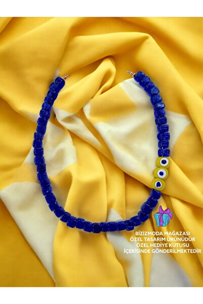 bizizmoda الطابق السفلي الزجاج حبة Serenay الزجاج قلادة عين الشر حبة قلادة