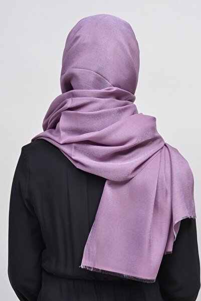 Altobeh Shiny Glitter Solid Color Women's Evening Dress Shawl - Light Maroon