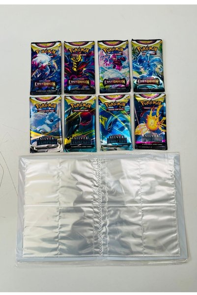 Abetto Market Pokemon Playing Card 2 Sets and Album in One 8 Pack Pokemon Card